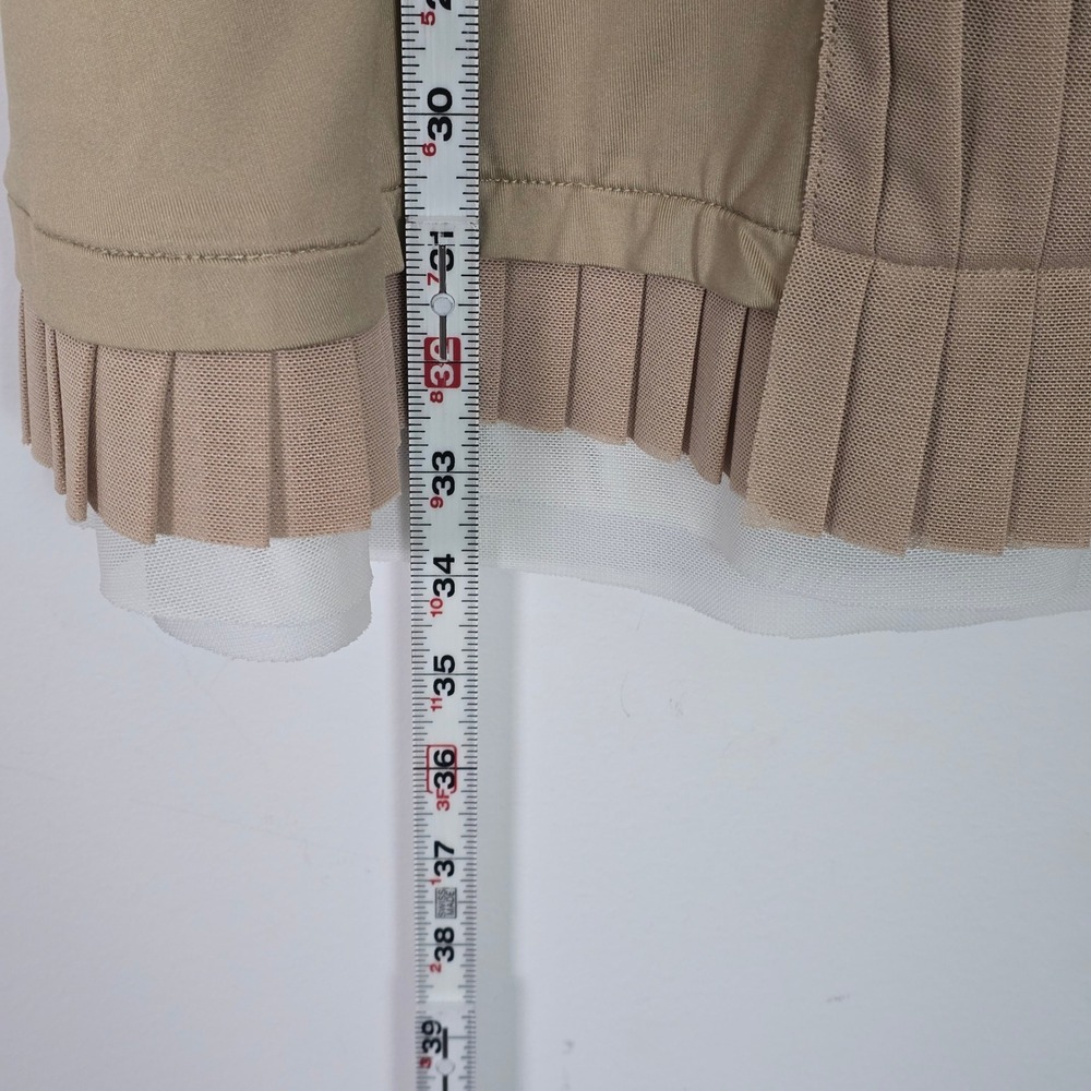 Nike Maria Sharapova Tennis Dress Small Tan Pleated Fit Dry Racerback Athleisure - Picture 10 of 13